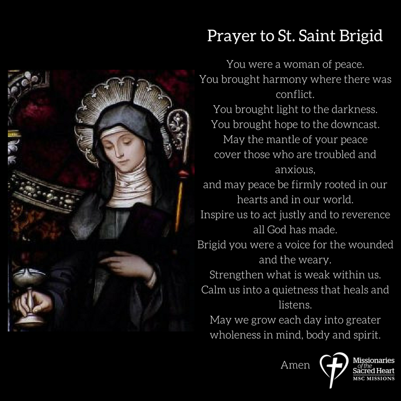 Saint brigid prayer