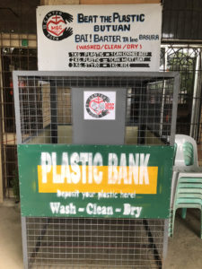 Plastic bank collection point