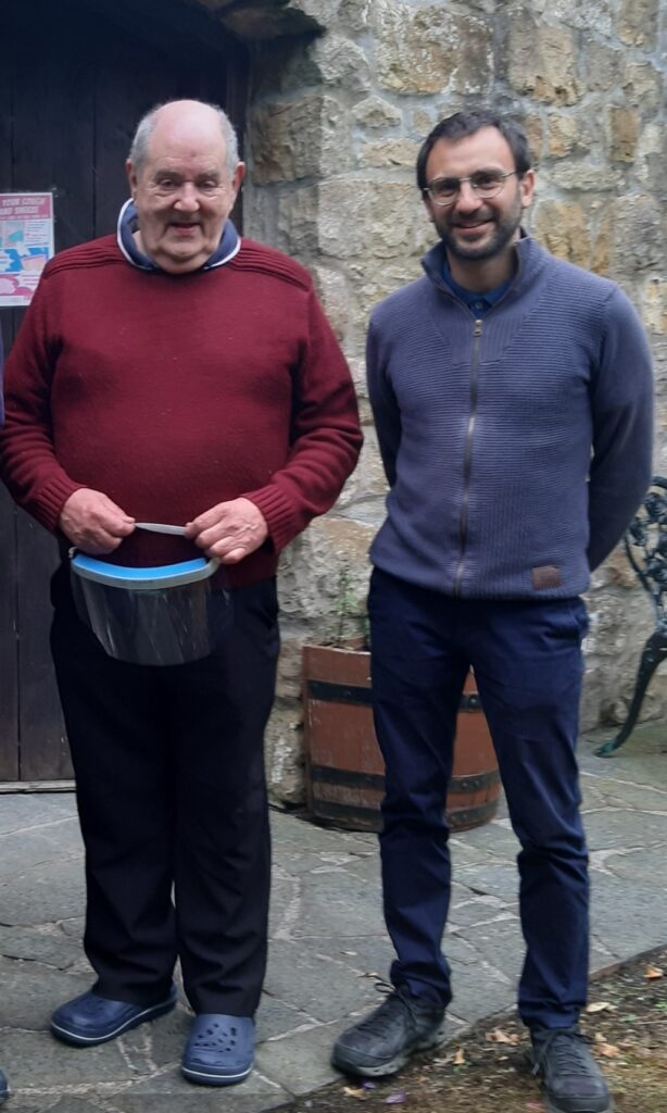 Bro Giacomo Gelardi MSC with George, a member of the Cuan Mhuire Ballybay team.