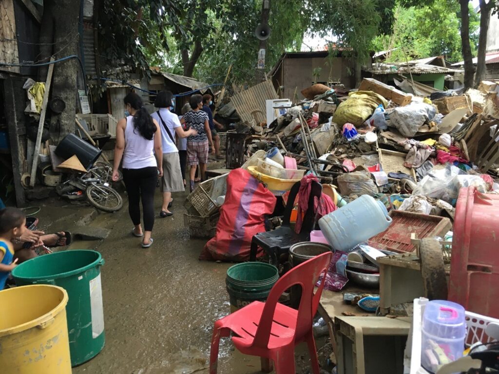 Daughters of Our Lady of the Sacred Heart Sr Ruth and Sr Lena took this picture on one of their recent visits to help families whose homes and livelihoods have been washed away by typhoons.