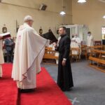 Fr Carl Tranter MSC and Fr Joseph McGee MSC concelebrate the Perpetual Profession ceremony for Br Giacomo Gelardi MSC at the Sacred Heart Church, Killinarden.