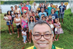 Luis Carlos Araújo Moraes MSC is a member of the Brazilian Province of the Missionaries of the Sacred Heart, working in the Amazon region. (Image via The Irish Catholic newspaper, October 21st, 2021.)