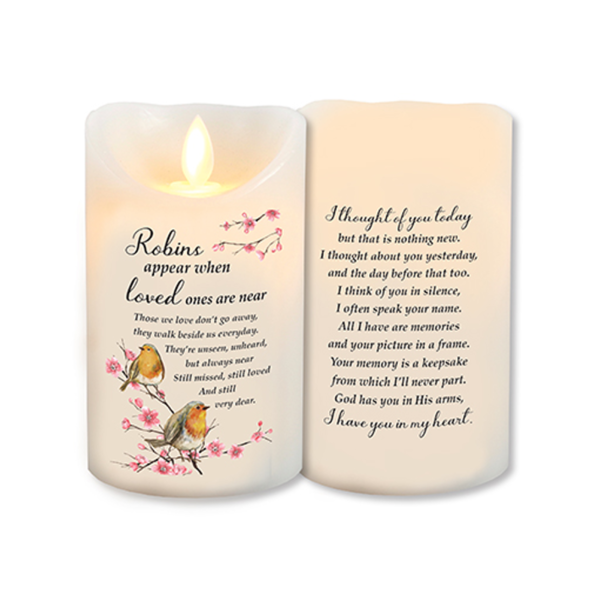 Robins Near you LED Candle